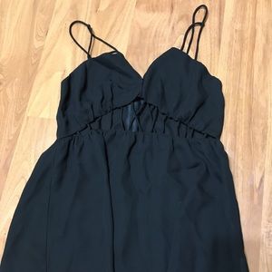 Formal Black Strap Top